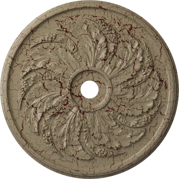 Ekena Millwork Sellek Ceiling Medallion (Fits Canopies up to 9"), 42 1/8"OD x 1 7/8"P, Gobi Desert Crackle CM42SKGDC - main
